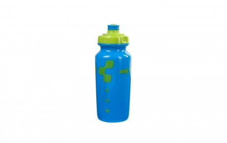 CUBE bottle 0,5l Logo lime/blue (Sales Unit 12)